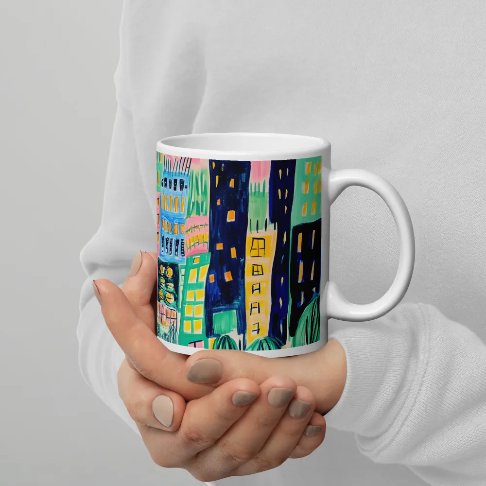 Whimsical Cityscape | Mugs | Multiple Sizes & Colors