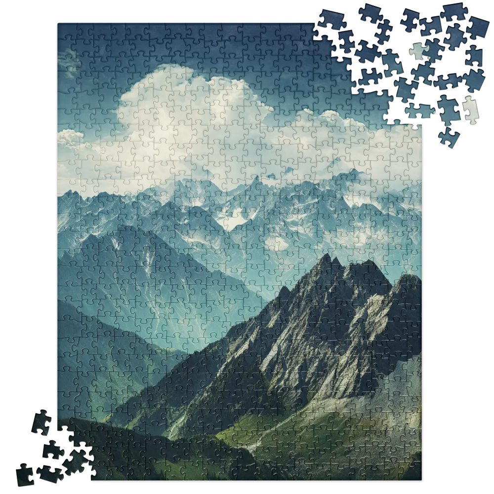 Majestic Mountain Range | Jigsaw Puzzle | 520 pieces