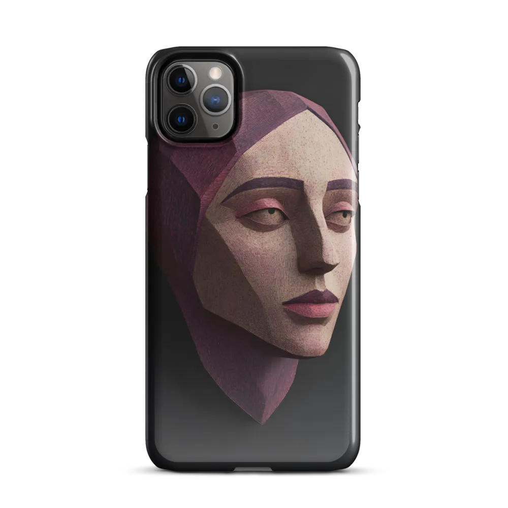 Geometric Elegance: A Contemporary Portrait | Phone Case |  11 Pro Max | Snap Case | Glossy