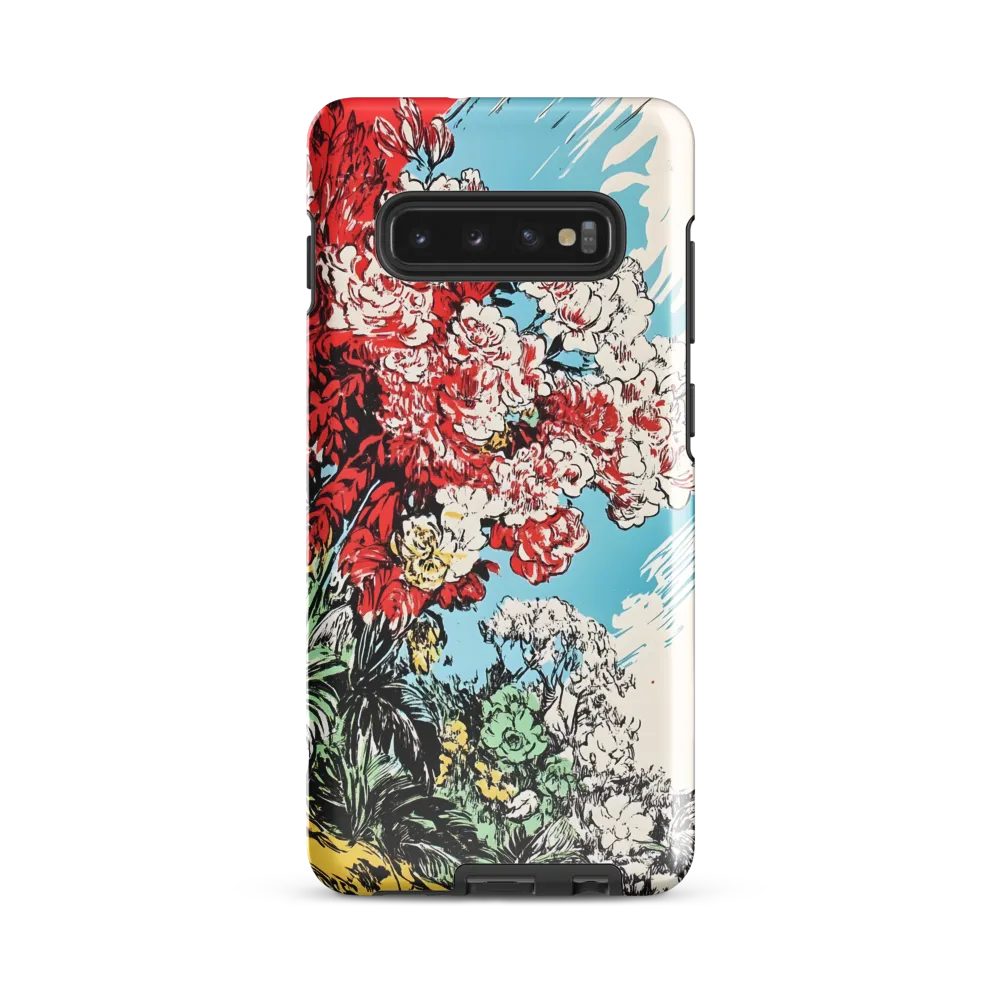 Floral Symphony in Bold Colors | Phone Case |  S10 Plus | Tough Case | Glossy