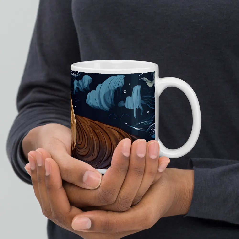 Whimsical Walruses in Deep Blue | Mugs | Multiple Sizes & Colors