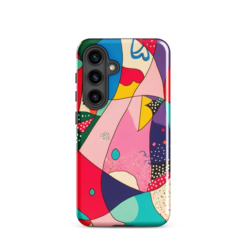 Playful Geometry in Color | Phone Case |  S24 | Tough Case | Glossy