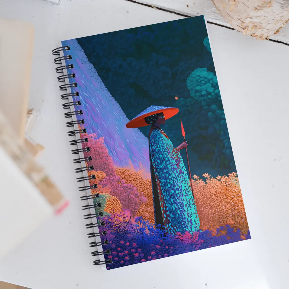 Guardian of the Luminous Flora | Spiral Notebook