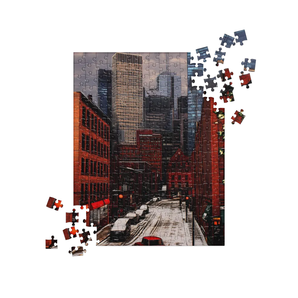 Winter's Urban Embrace | Jigsaw Puzzle | 252 pieces