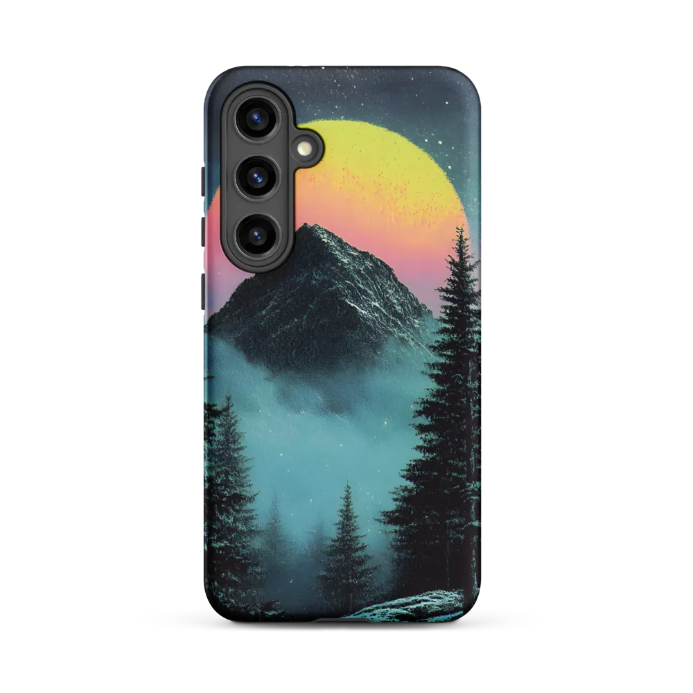 Ethereal Peaks Under Celestial Lights