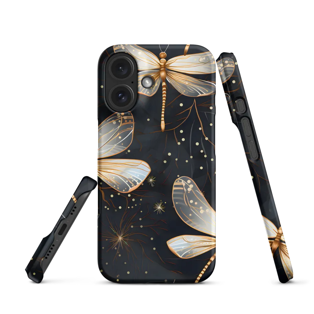 Ethereal Dance: Dragonflies in a Midnight Garden