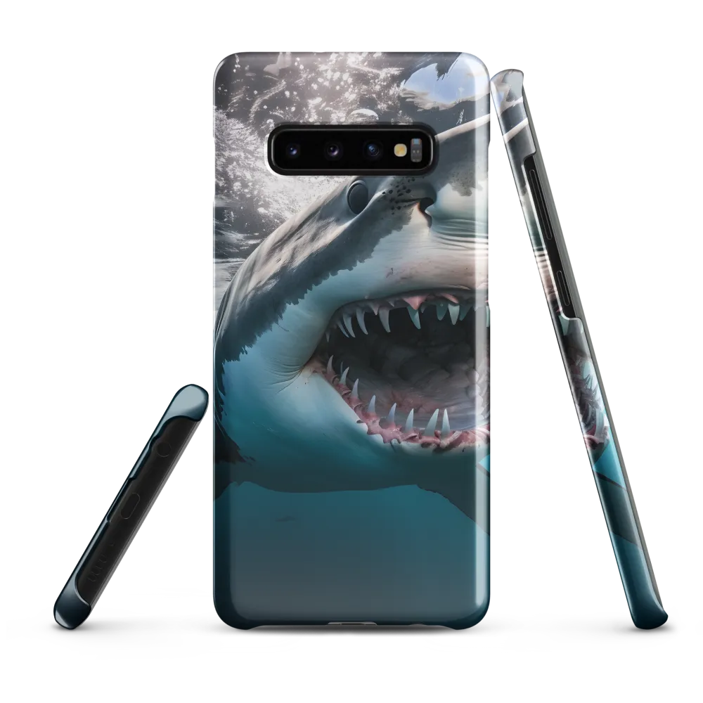 Majesty of the Ocean: The Great White Shark | Phone Case |  S10 Plus | Snap Case | Glossy