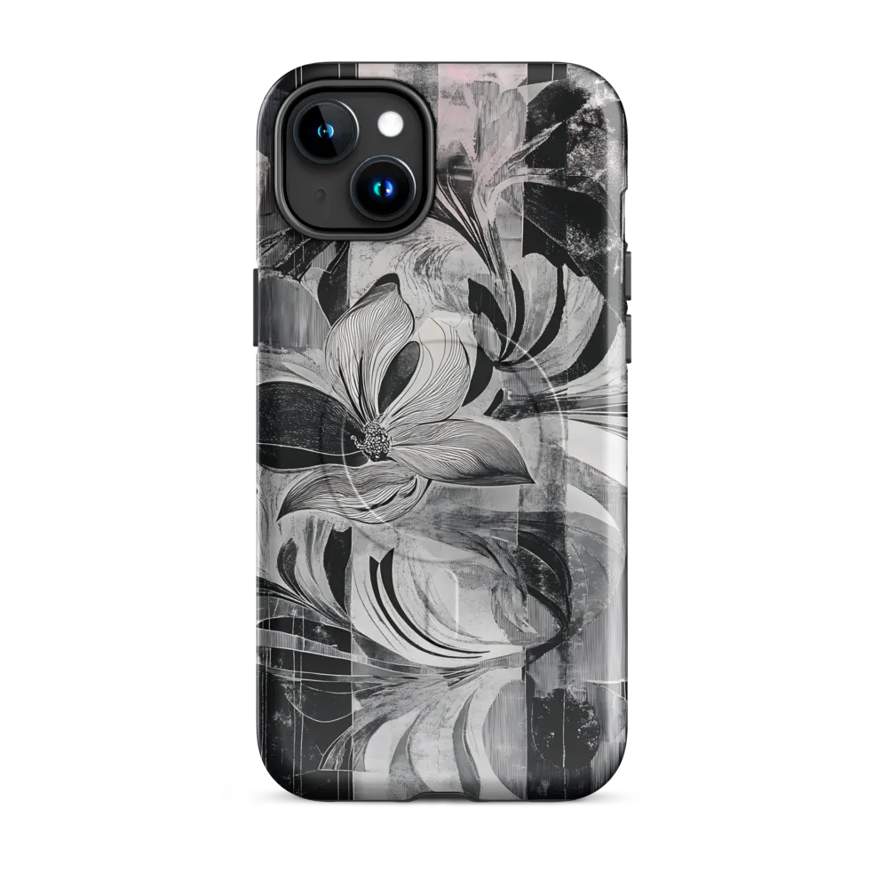 Floral Fusion in Monochrome