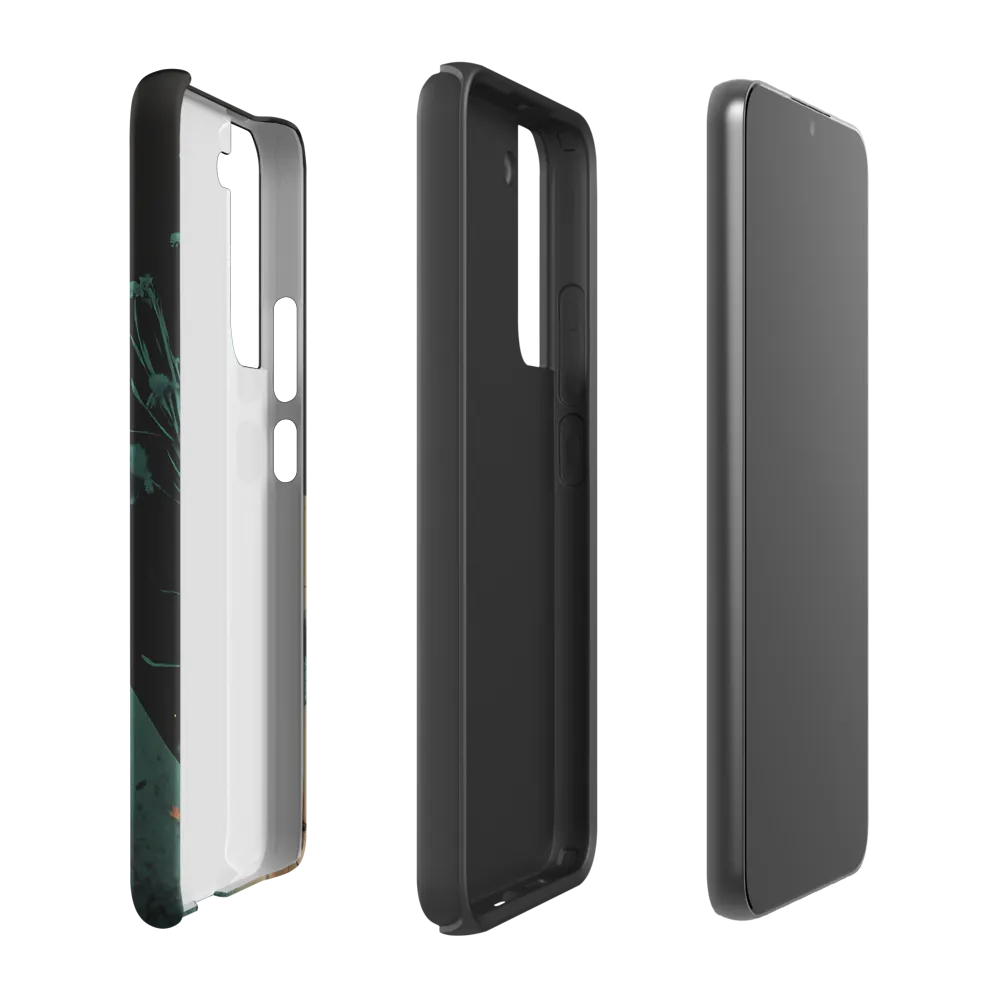 Cyan Reverie: A Surreal Encounter | Phone Case |  S22 Plus | Tough Case | Matte