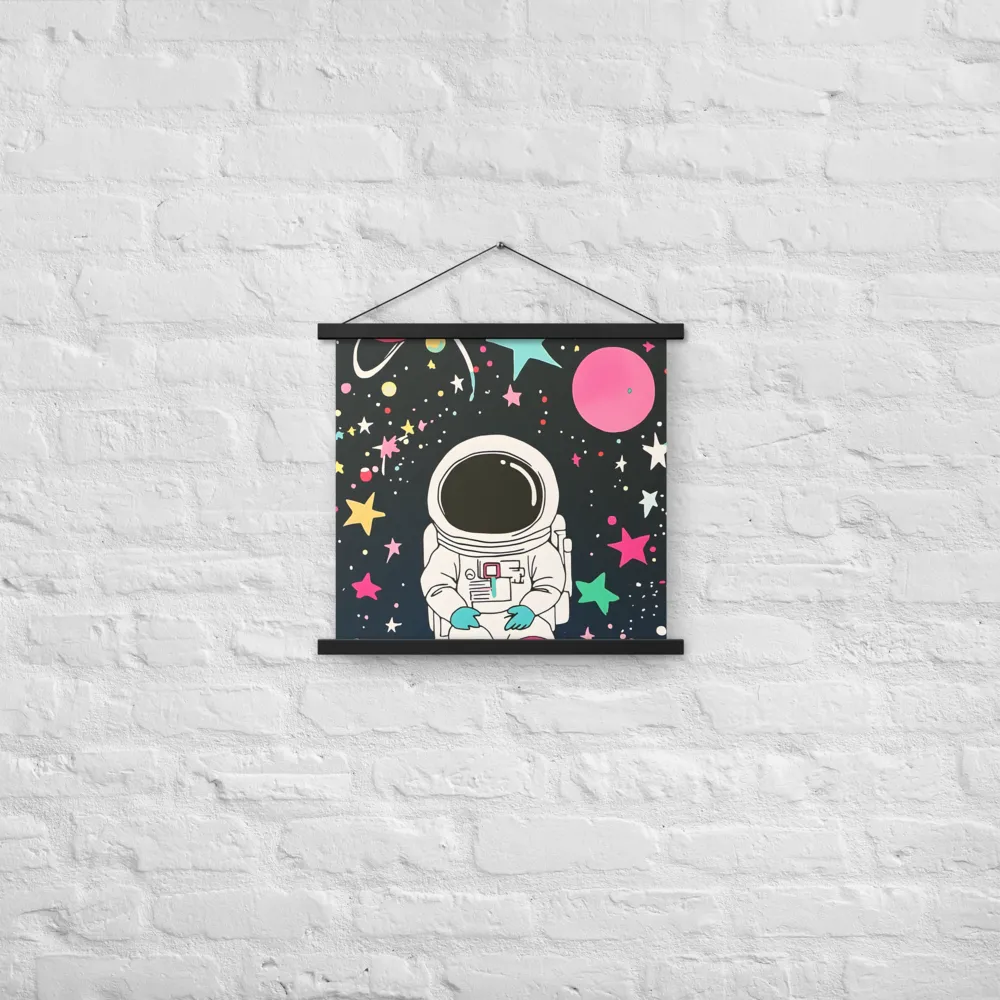 Cosmic Dreamer | Poster With Black Wood Hanger | 18″×18″