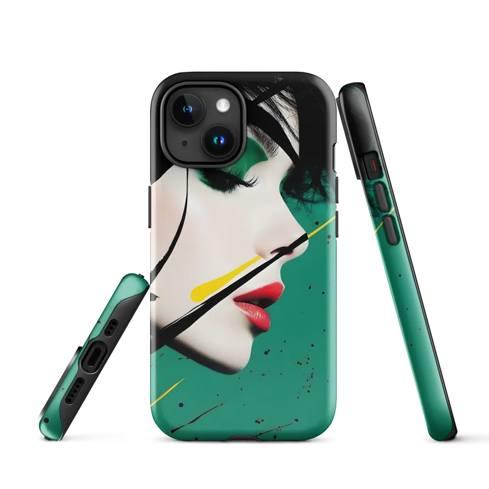Emerald Profile with Ink and Yellow Accent