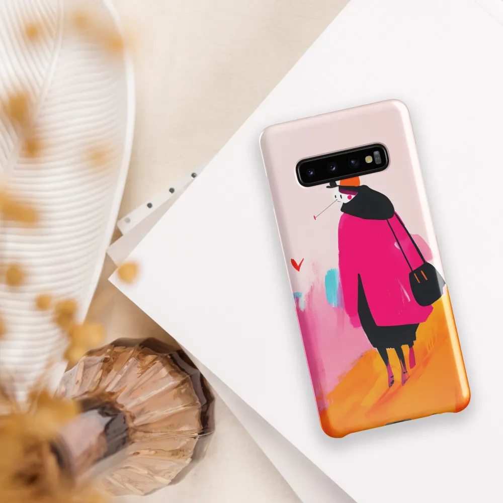 Wanderer in Pink | Phone Case |  S10 Plus | Snap Case | Glossy