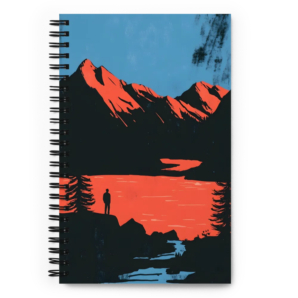 Serenity in Contrast | Spiral Notebook