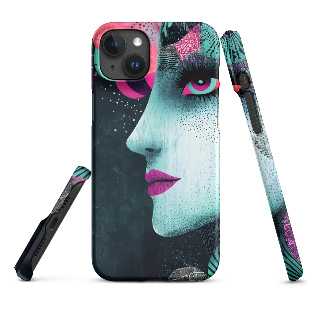 Mystical Beauty in Blue and Pink | Phone Case |  15 Plus | Snap Case | Matte