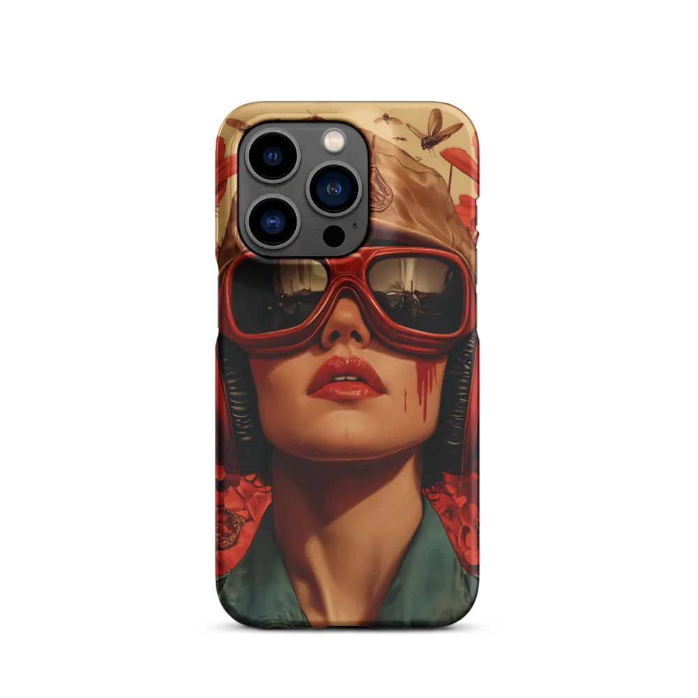 Defiant Portrait in a Floral Realm | Phone Case |  14 Pro | Snap Case | Matte