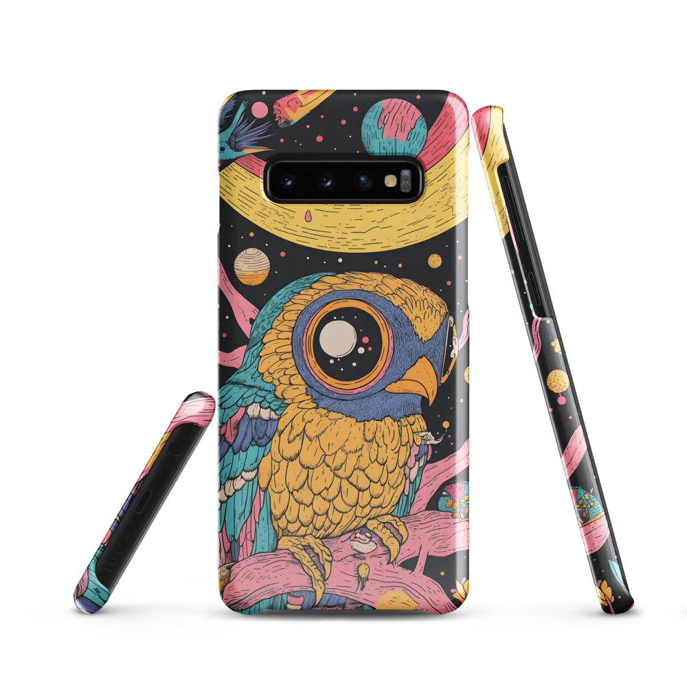 Whimsical Cosmic Owl | Phone Case |  S10 | Snap Case | Glossy