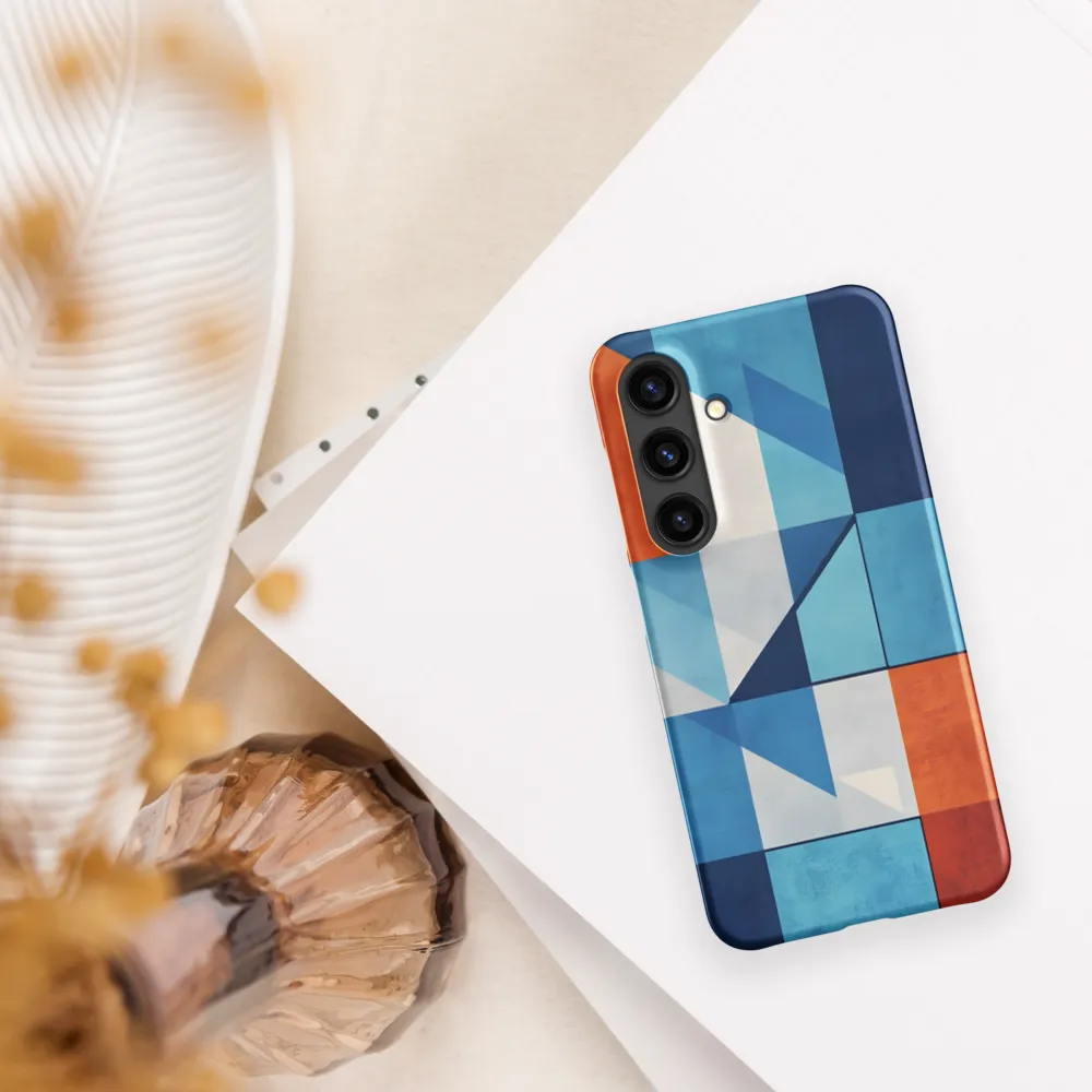 Geometric Harmony in Color | Phone Case |  S24 | Snap Case | Matte