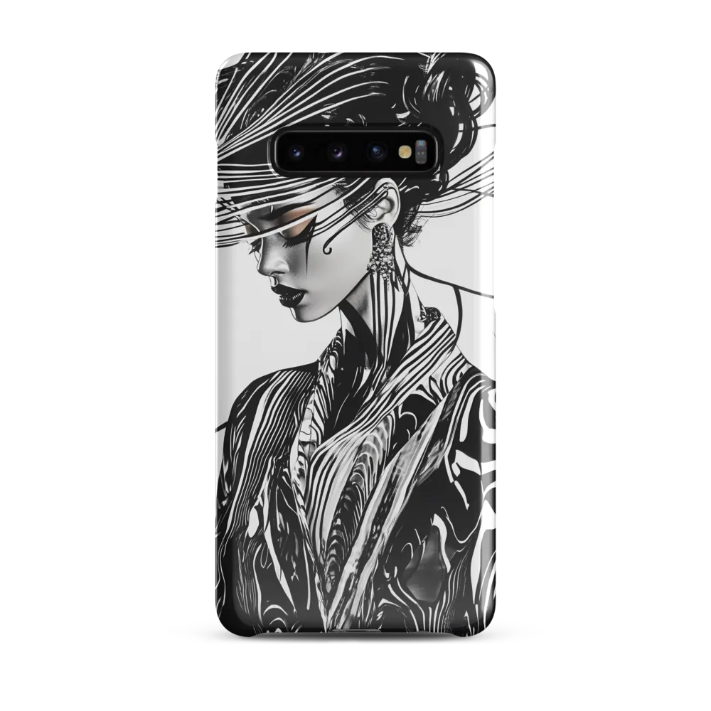 Elegance in Black and White | Phone Case |  S10 Plus | Snap Case | Glossy