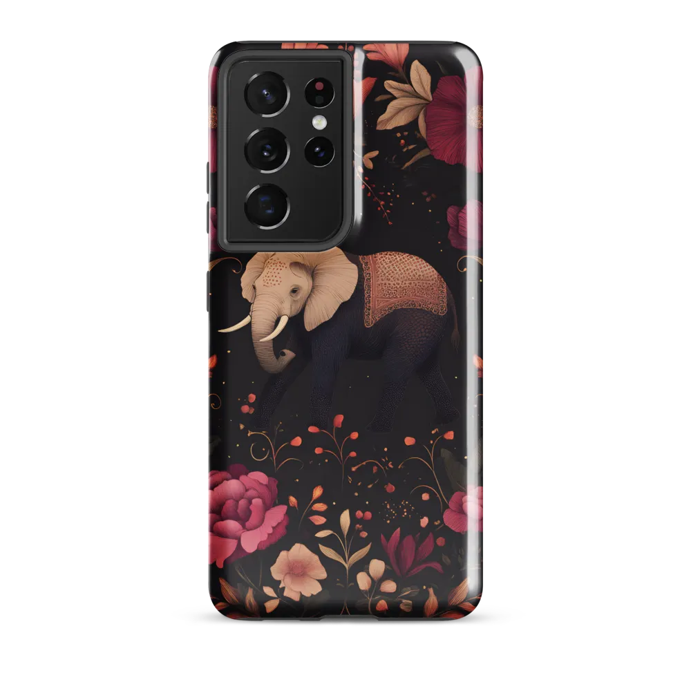 Whispers of the Wild: Elephants and Blooms
