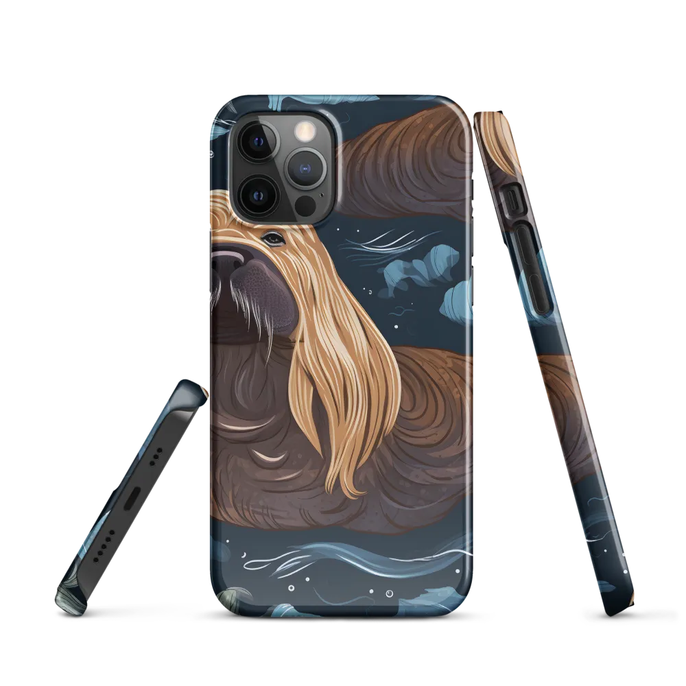 Whimsical Walruses in Deep Blue