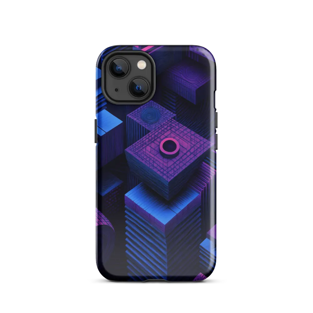 Geometric Dreams in Blue and Purple