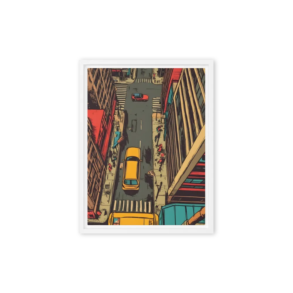 Urban Symphony | Canvas with White Frame | 9″×12″