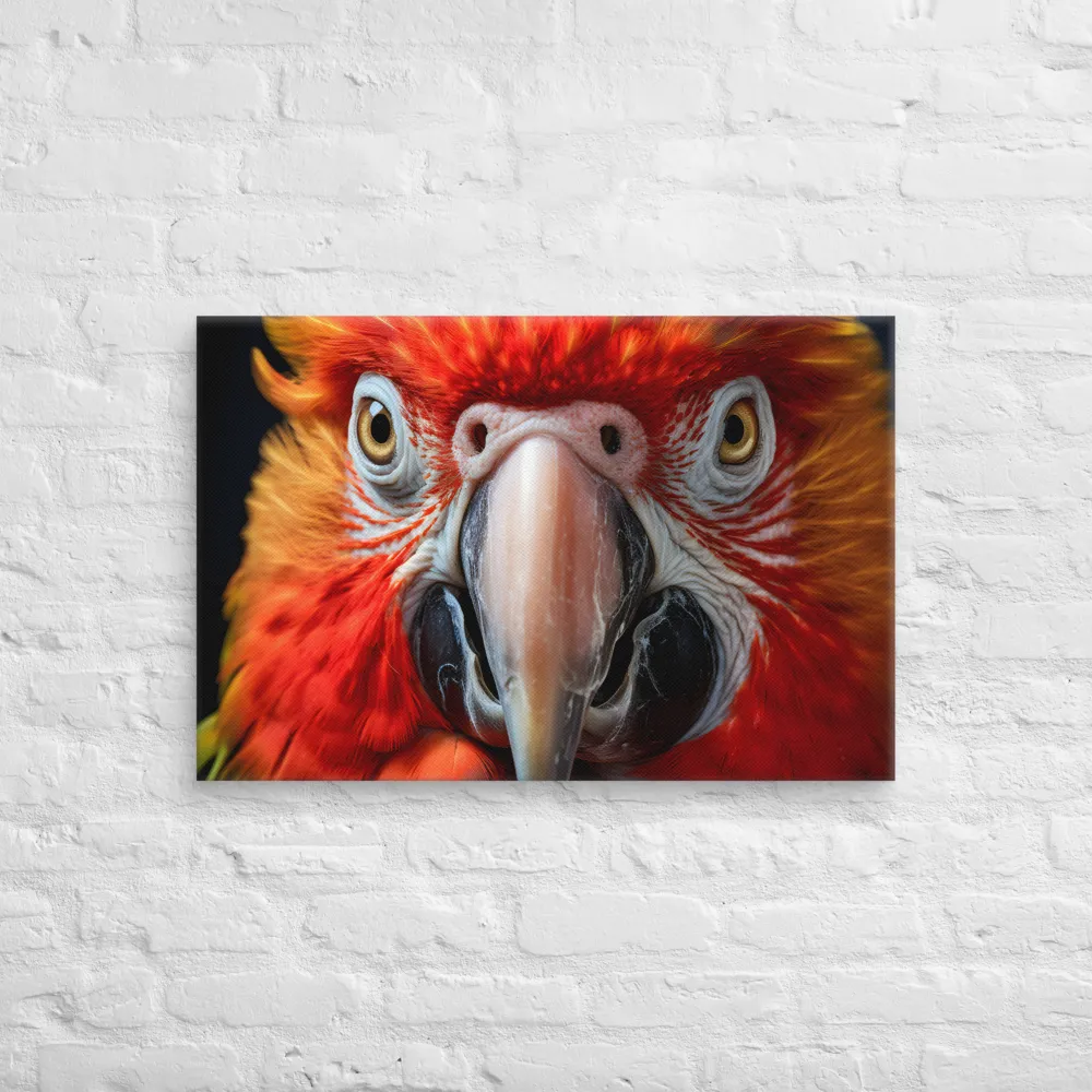 The Fiery Gaze of the Parrot | Canvas | 20″×30″