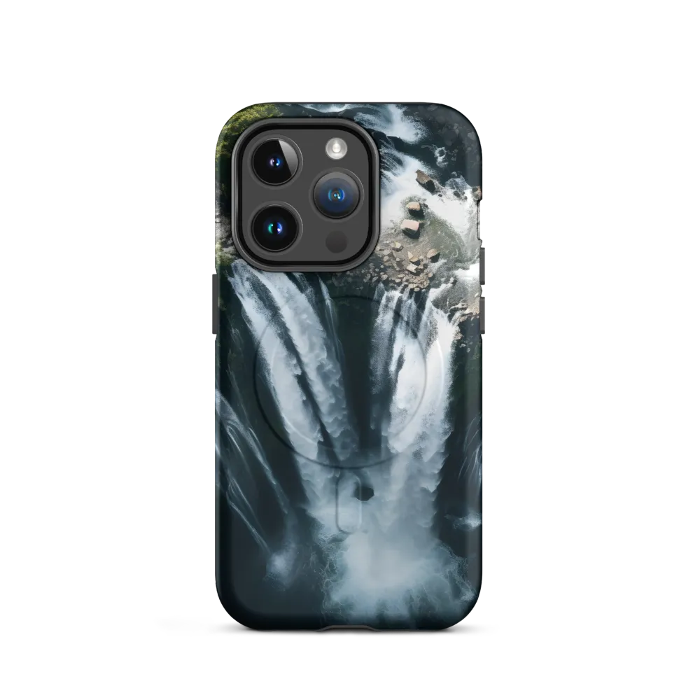 Nature's Power: The Cascading Waterfall | Phone Case |  14 Pro | MagSafe® Tough Case | Matte