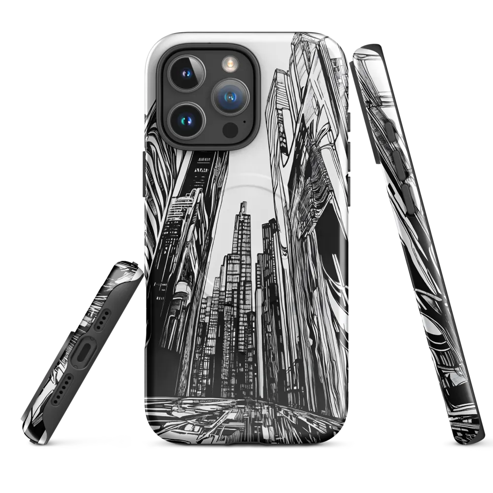 Urban Echoes: A Line Art Journey