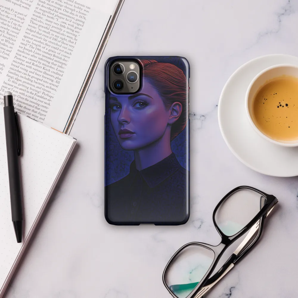 Ethereal Portrait in Blue and Red | Phone Case |  11 Pro Max | Snap Case | Glossy