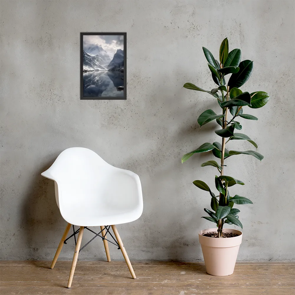 Echoes of Tranquility | Poster with Black Frame | 12″×18″