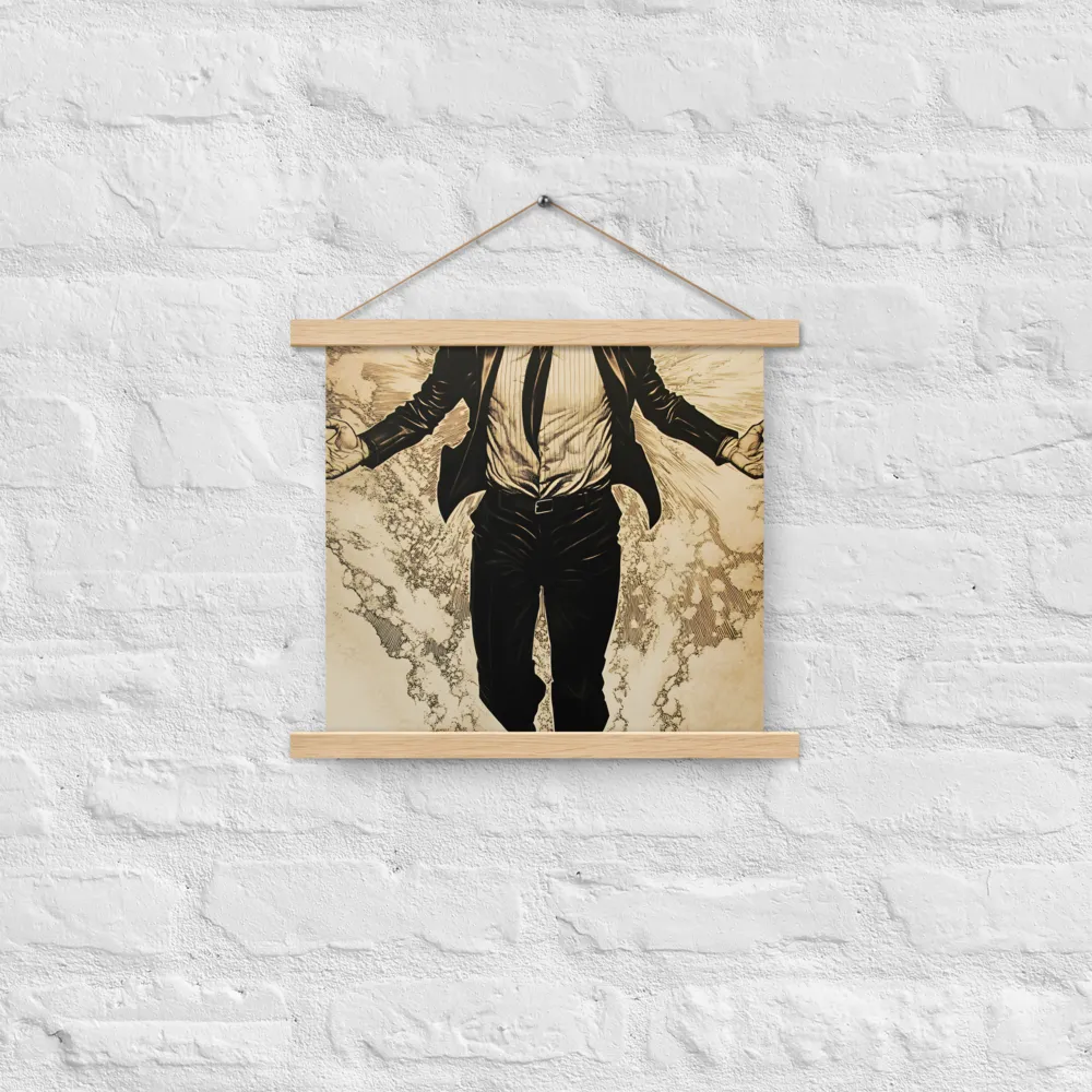 Ascendancy of the Spirit | Poster With Oak Wood Hanger | 14″×14″