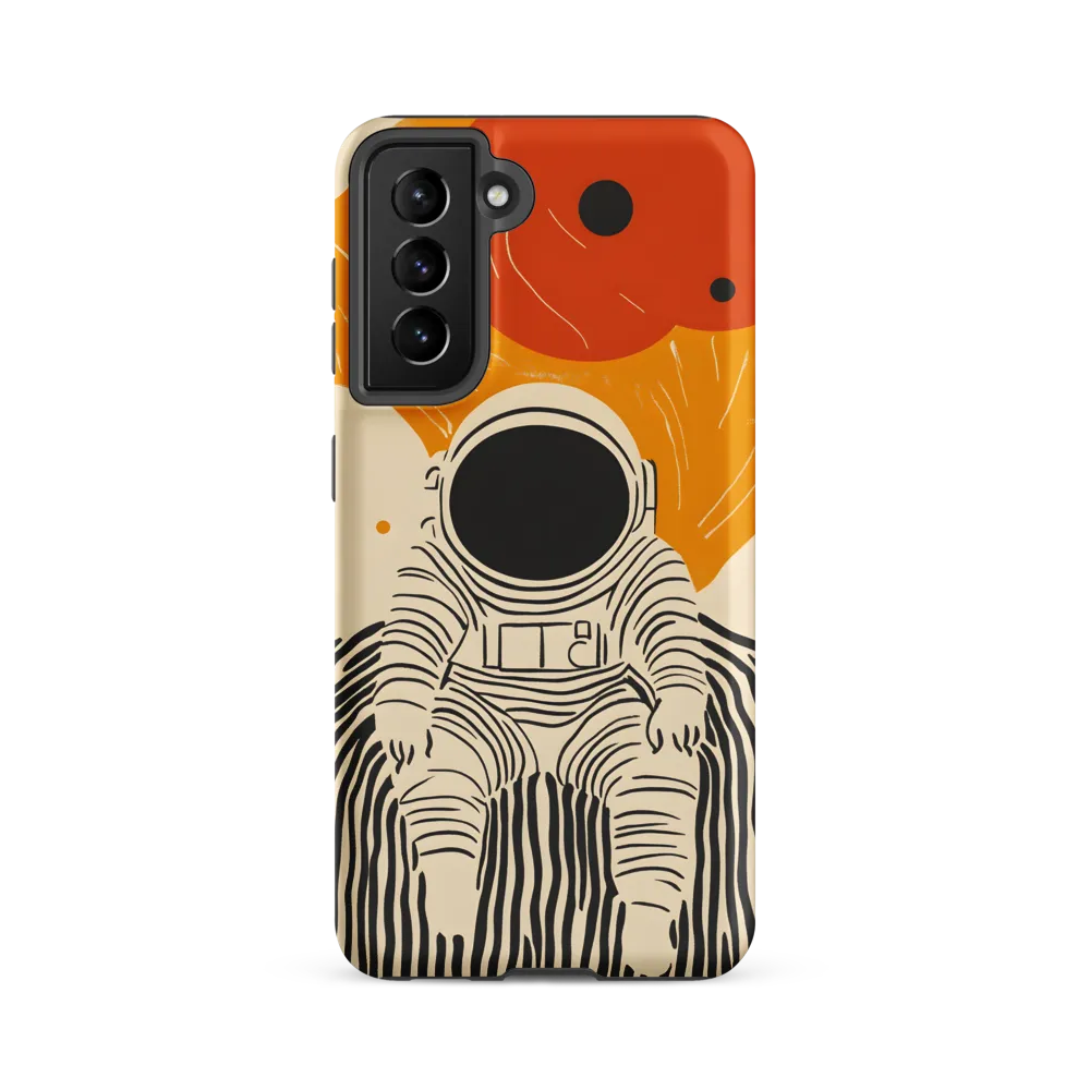 Astronaut in Cosmic Thoughts | Phone Case |  S21 FE | Tough Case | Matte