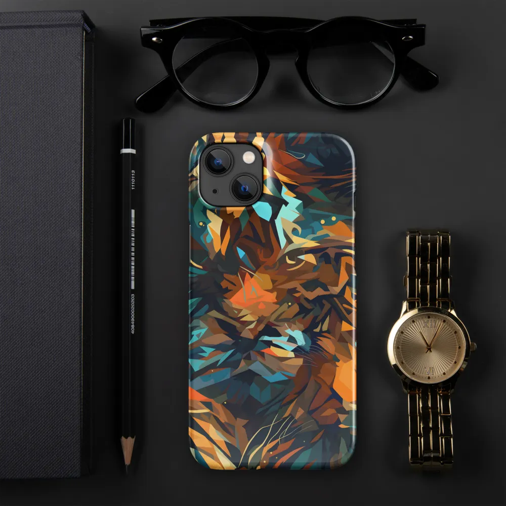 Wild Symphony: Abstract Tigers | Phone Case |  14 Plus | Snap Case | Glossy