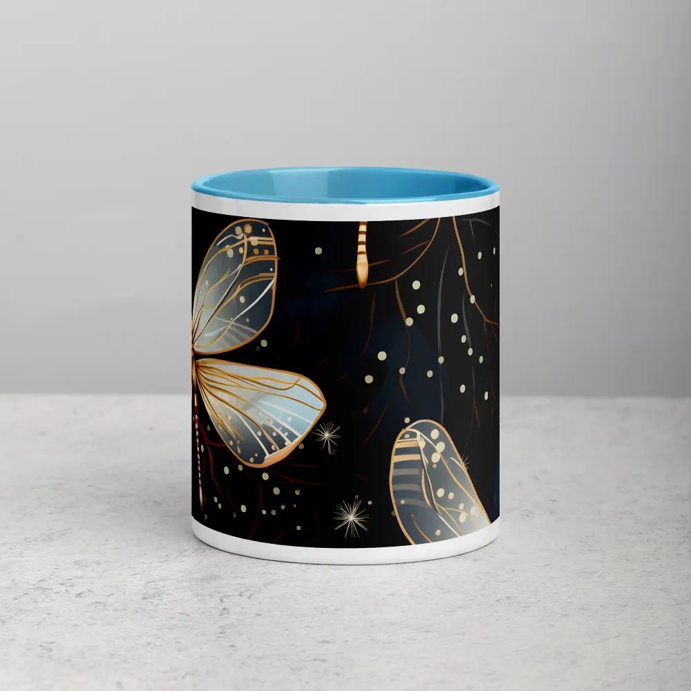Ethereal Dance: Dragonflies in a Midnight Garden