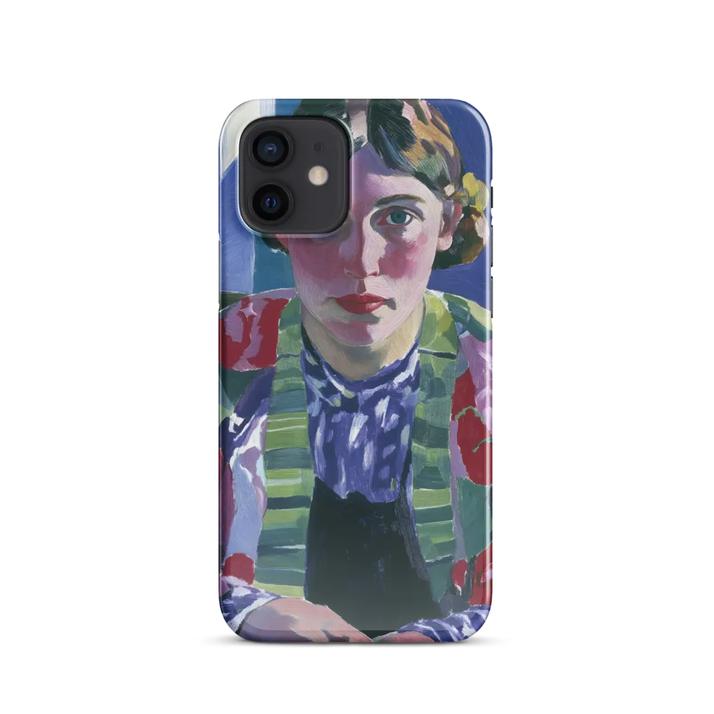 Vibrant Gaze: A Modernist Portrait