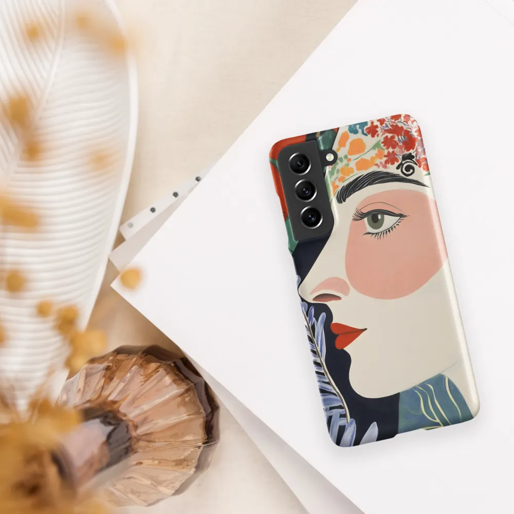 Floral Serenade: A Modern Portrait