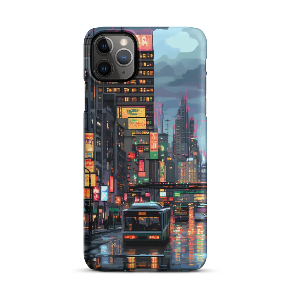 Neon Dreams: A Pixelated Urban Night