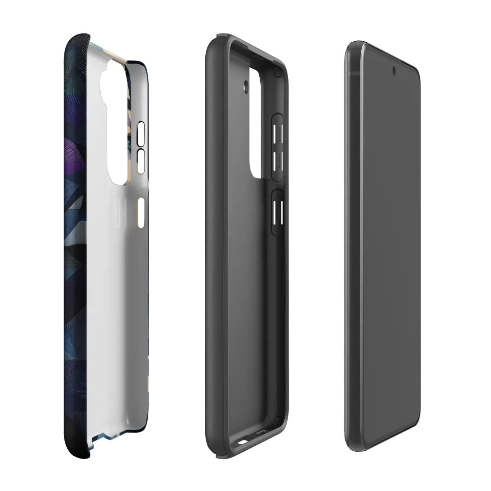 Fragmented Mystery: A Modern Portrait | Phone Case |  S21 FE | Tough Case | Matte