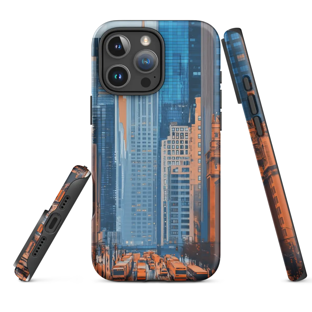 Urban Symphony in Blue and Orange