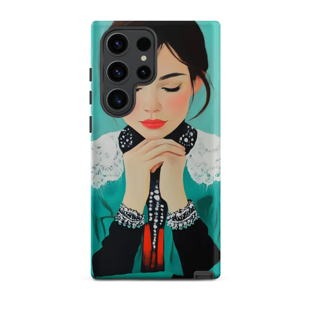 Serenity in Turquoise | Phone Case |  S23 Ultra | Tough Case | Matte