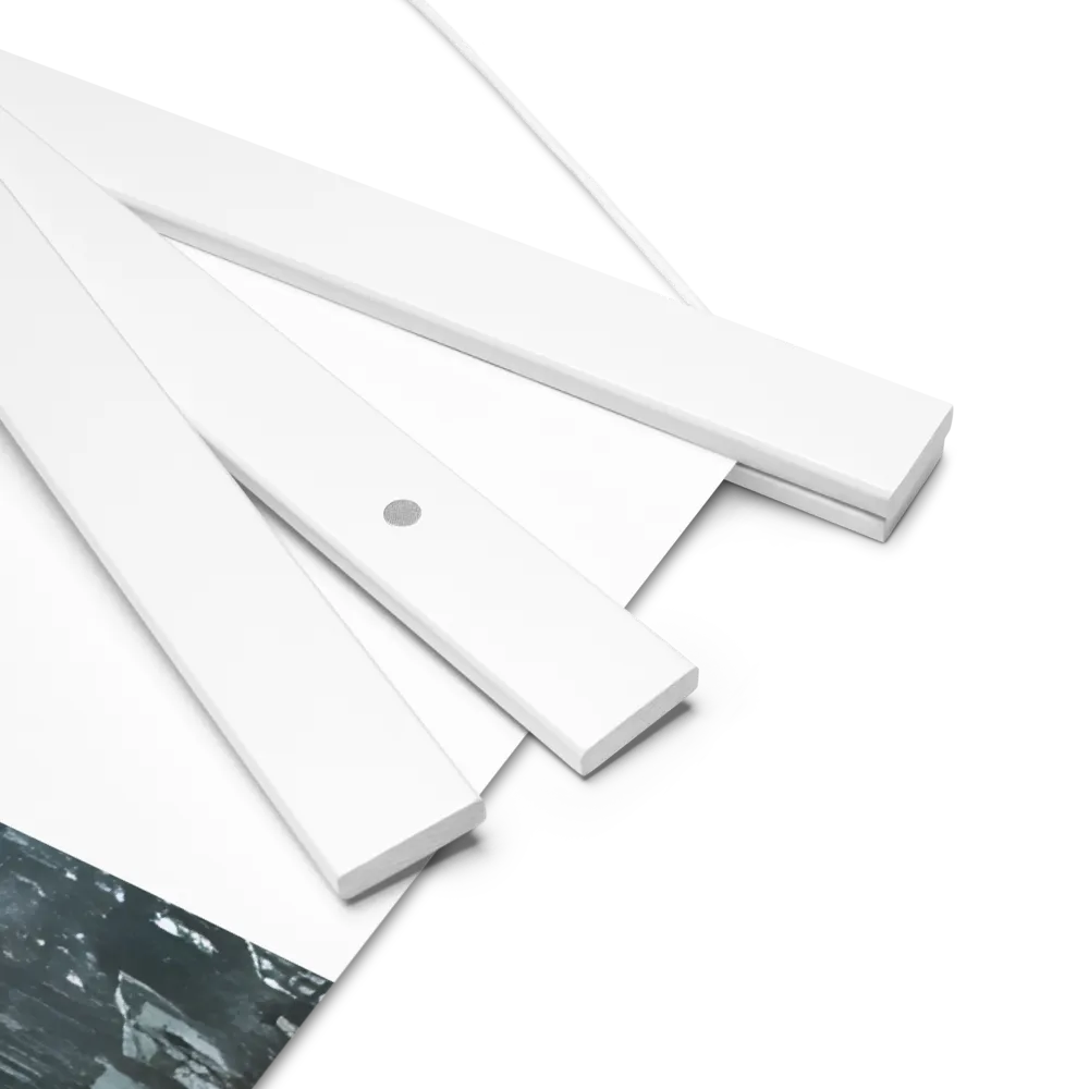 Aerial Symphony of Urban Life | Poster With White Wood Hanger | 18″×24″