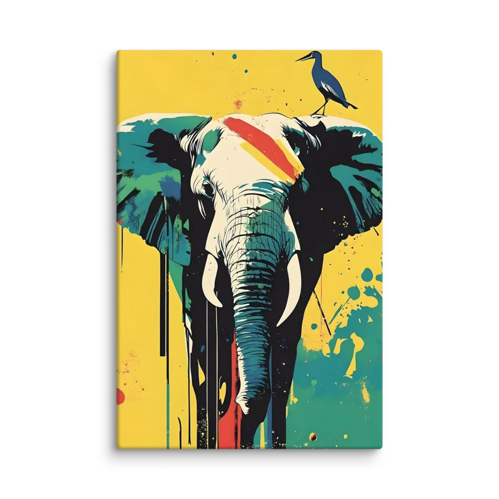 Elegance of the Wild: A Colorful Harmony | Canvas | 16″×24″