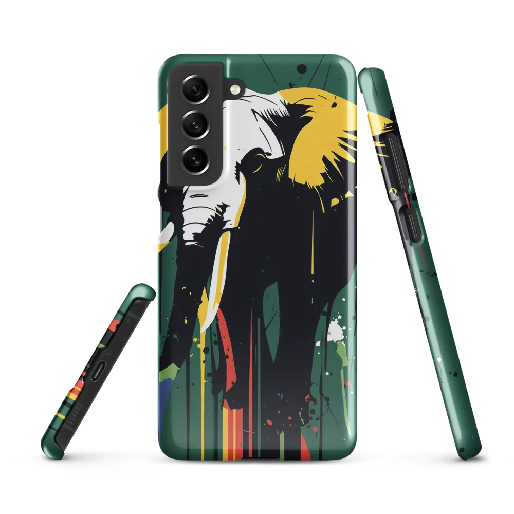 Majestic Minimalism: The Colorful Elephant