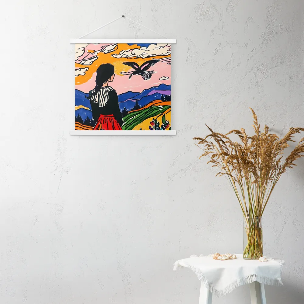 A Journey into Freedom | Poster With White Wood Hanger | 18″×18″