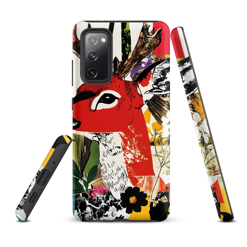 Vibrant Harmony: The Deer in Nature | Phone Case |  S20 FE | Tough Case | Matte