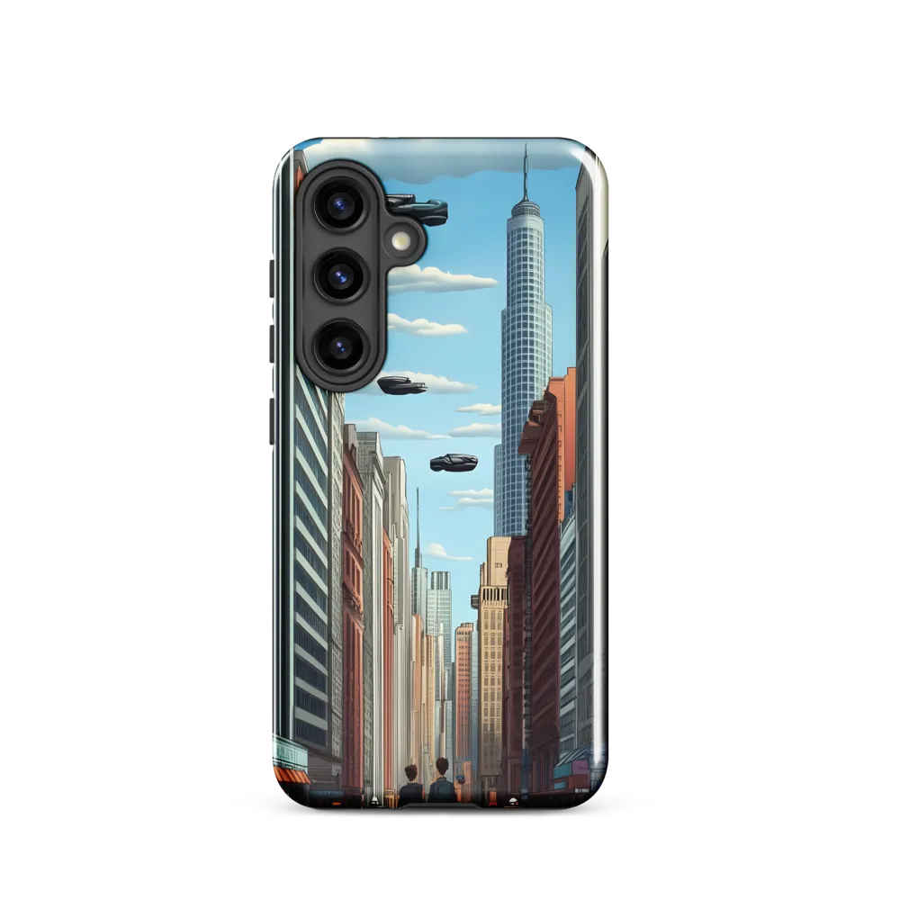 Futuristic Stroll through the Urban Skyline