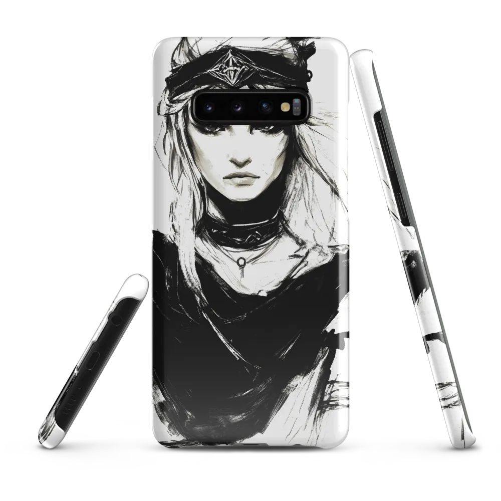 Intense Femininity in Monochrome | Phone Case |  S10 Plus | Snap Case | Glossy