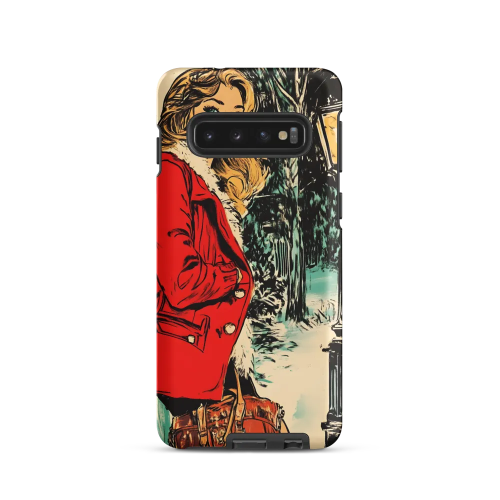 Winter Glamour in Red | Phone Case |  S10 | Tough Case | Matte