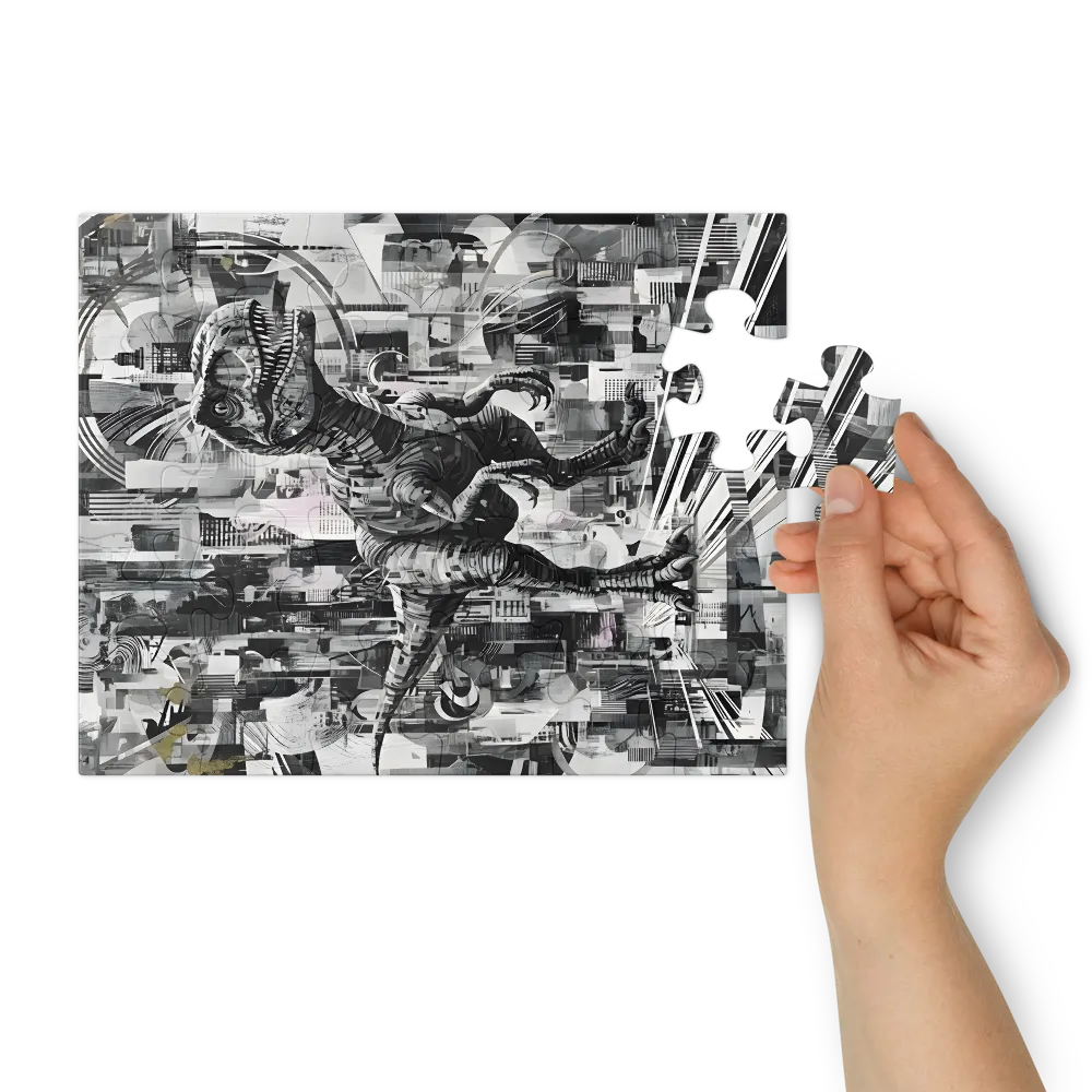 City Raptor 
 Jigsaw Puzzle in Tin Box